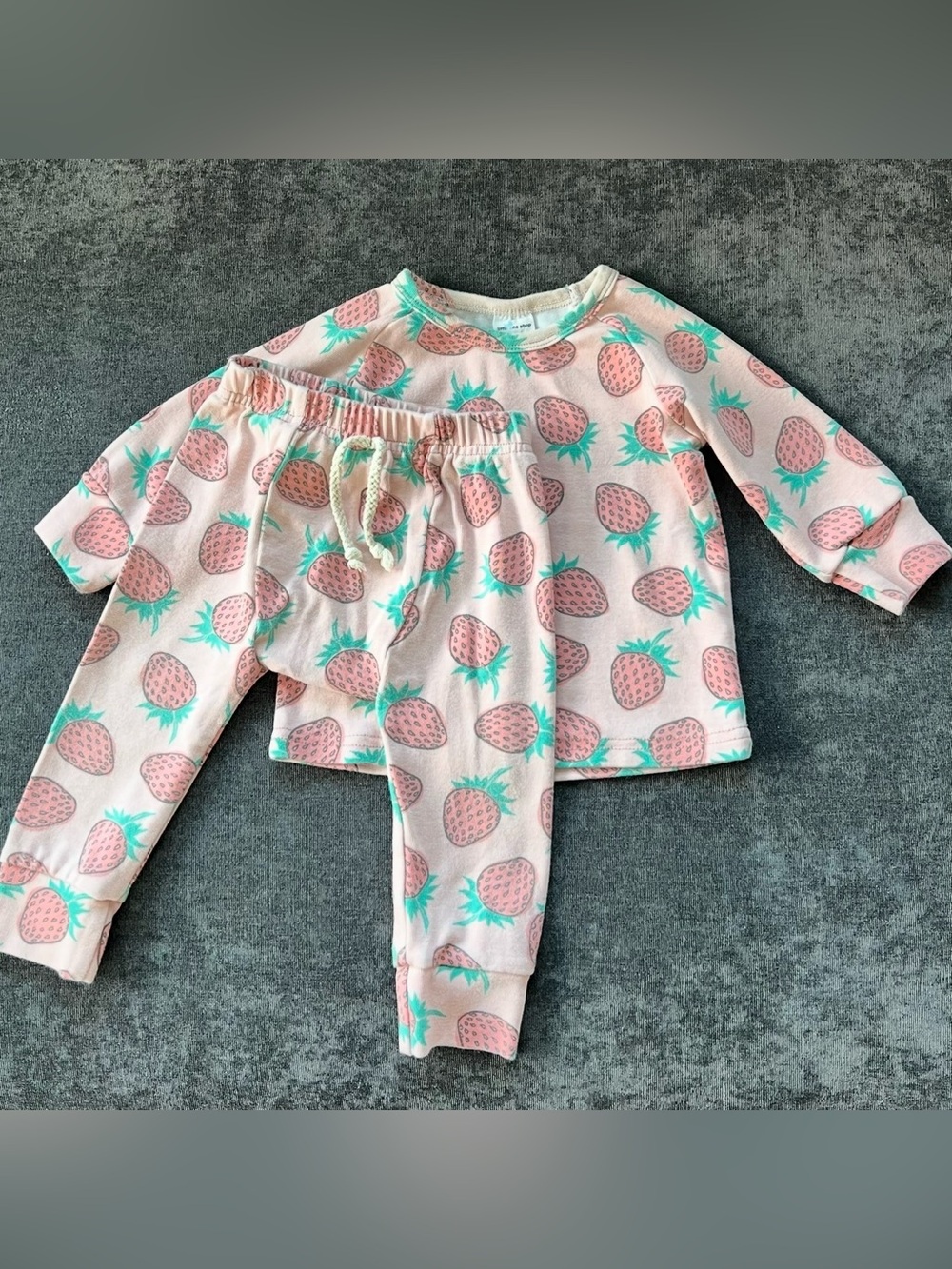 Little One Shop Strawberry Lounge Set Size 12-18 Months